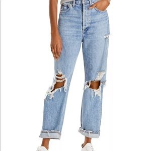 NEW AGOLDE 90s Mid Rise Loose Fit in Fall Out